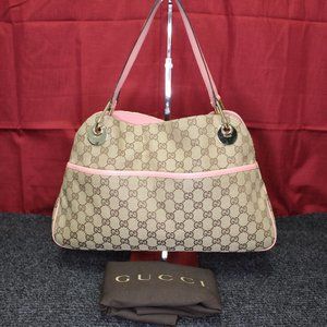 Gucci - Monogram Eclipse Shoulder Bag Pink